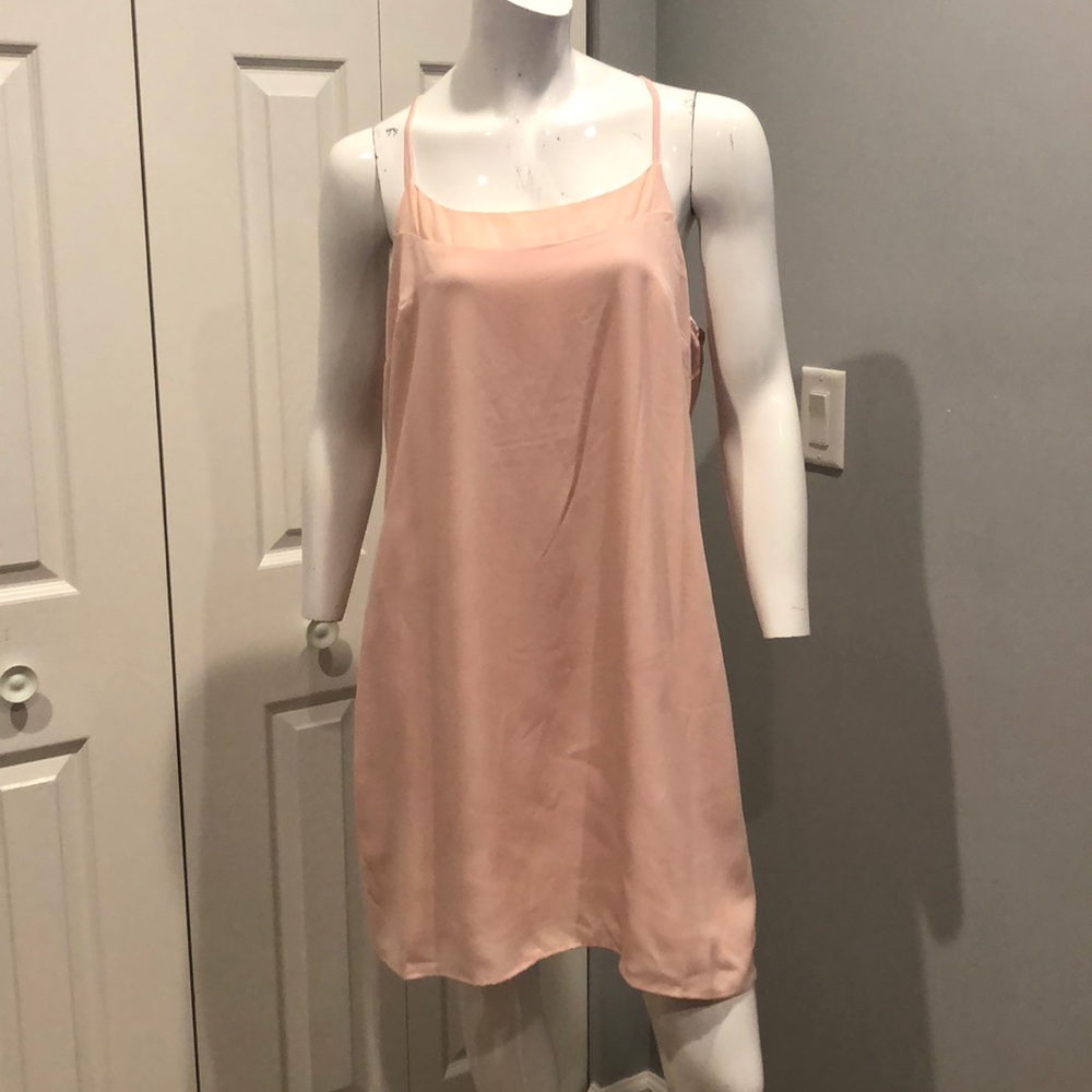 NWOT Cynthia Steffe blush slip dress